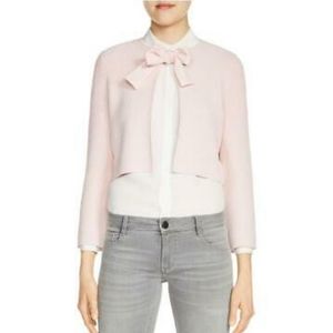 NWT Maje maroc cropped pink cardigan size S